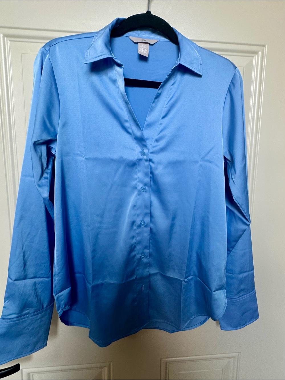 H&M Sky Blue Button-Front Shirt